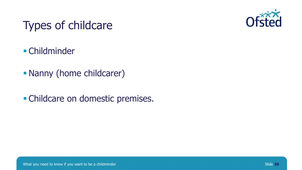 types of childcare