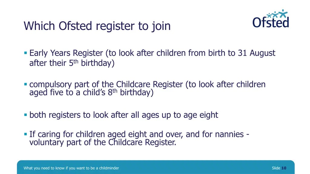 which ofsted register to join