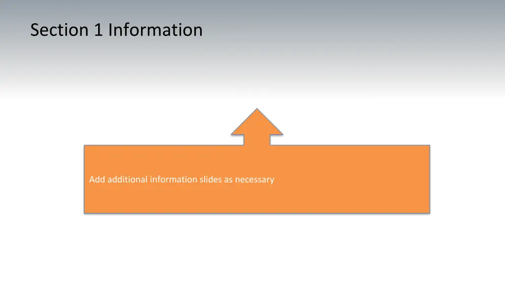 section 1 information