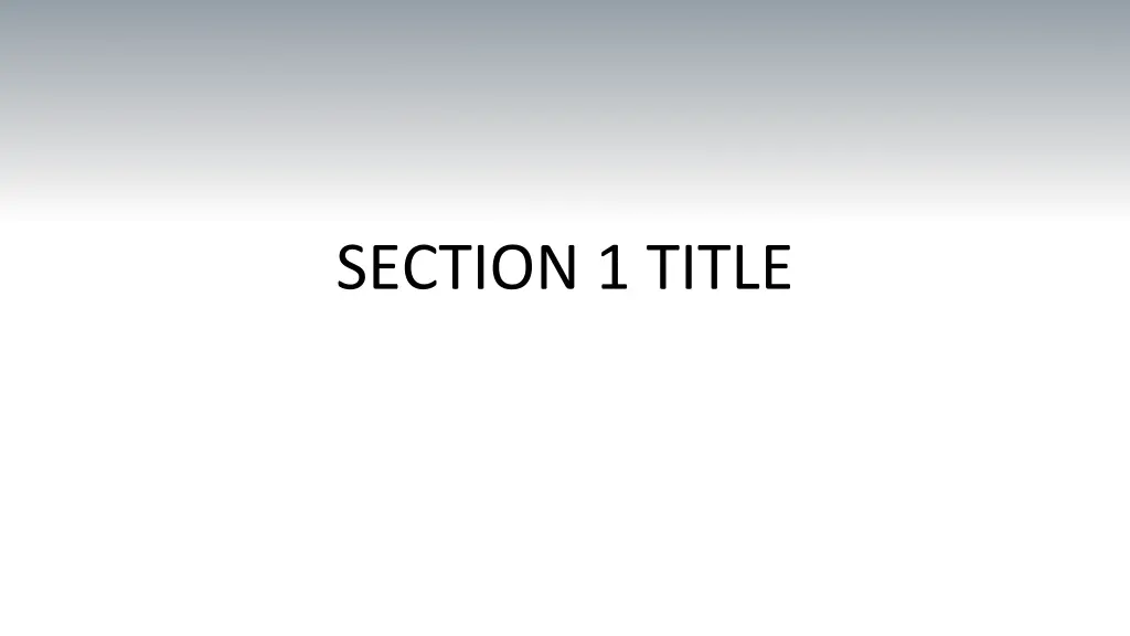 section 1 title