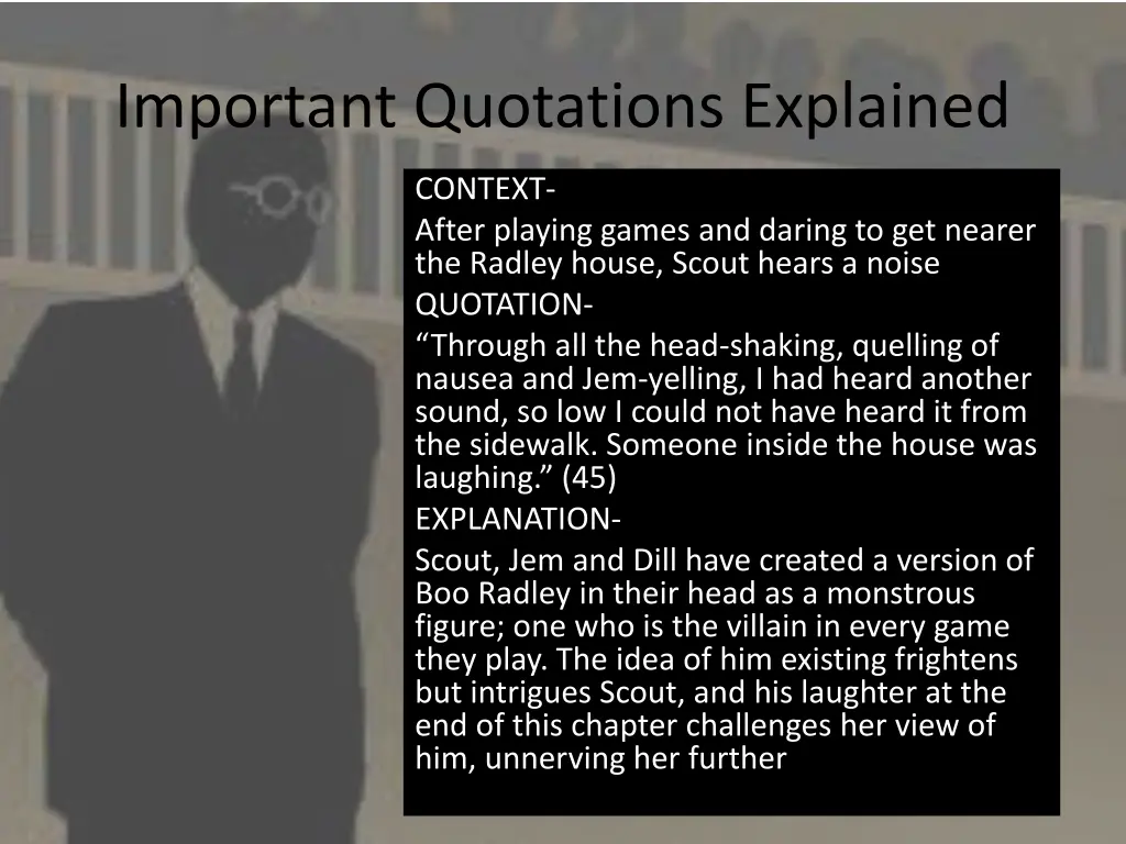 important quotations explained