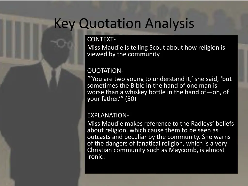 key quotation analysis