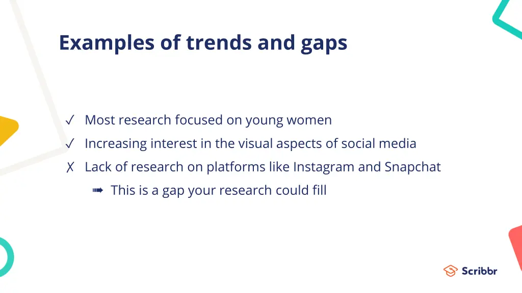 examples of trends and gaps