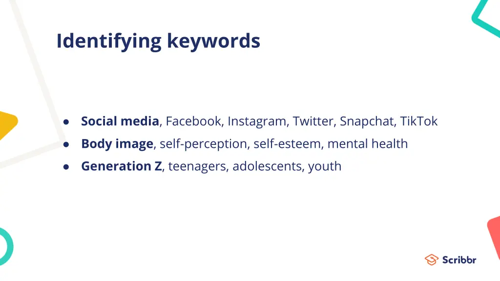 identifying keywords