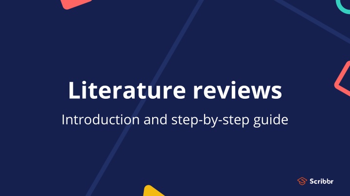 literature reviews introduction and step by step