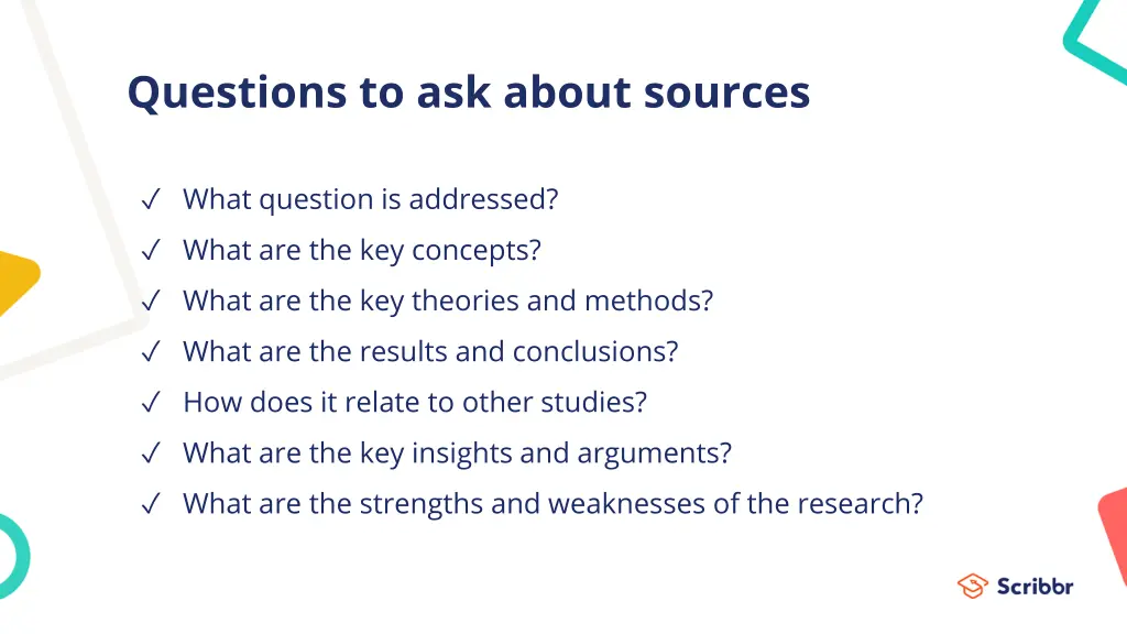 questions to ask about sources