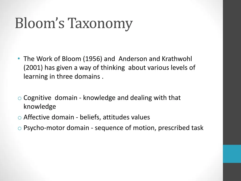 bloom s taxonomy