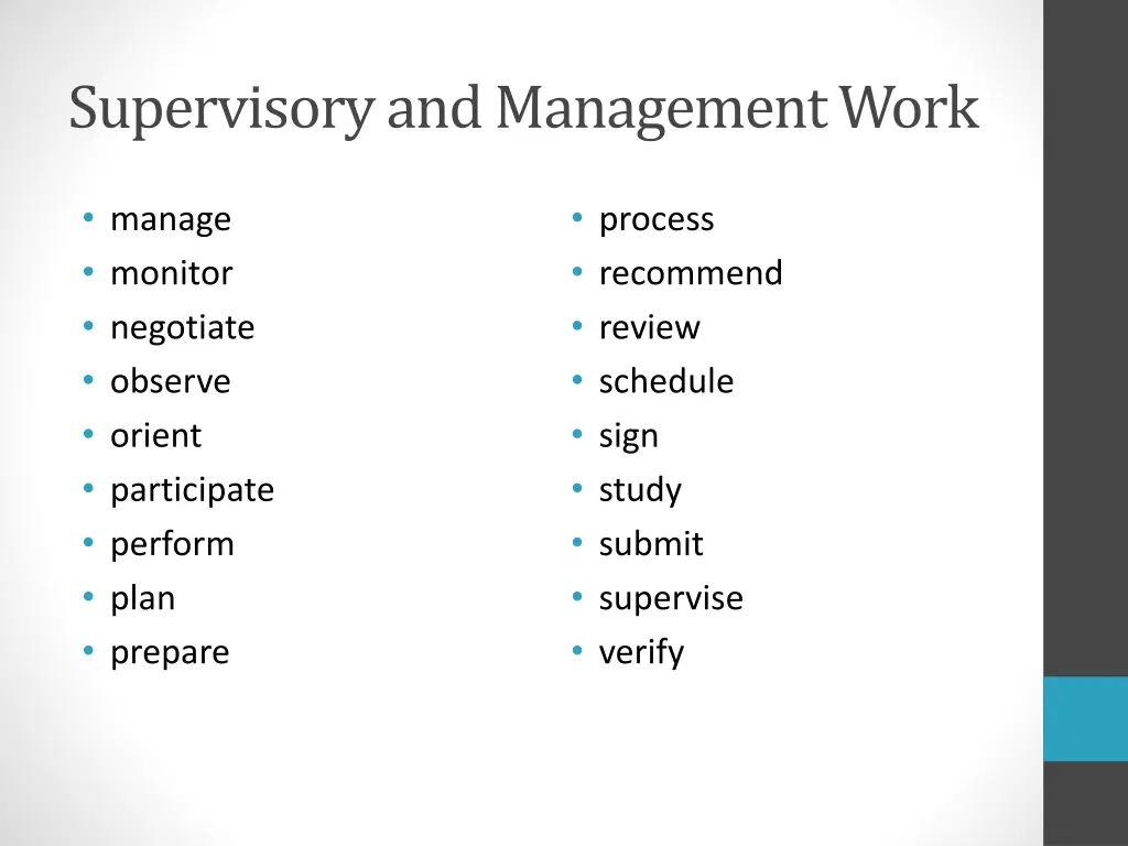 supervisory and management work 1