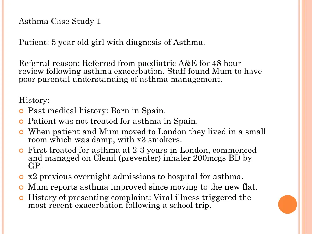 asthma case study 1