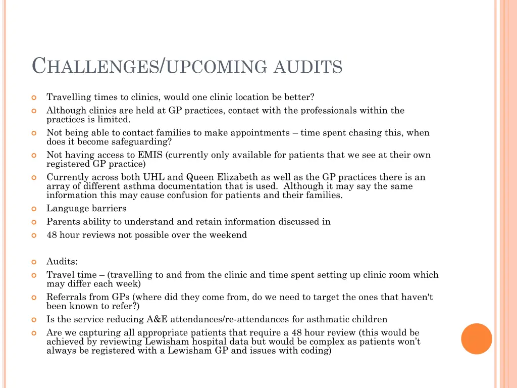 c hallenges upcoming audits