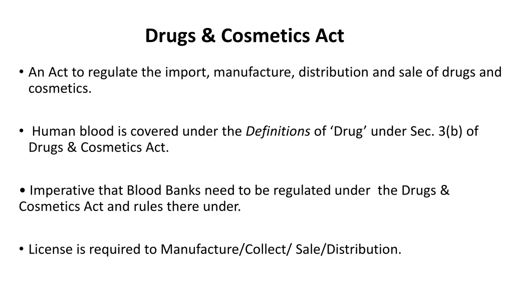 drugs cosmetics act