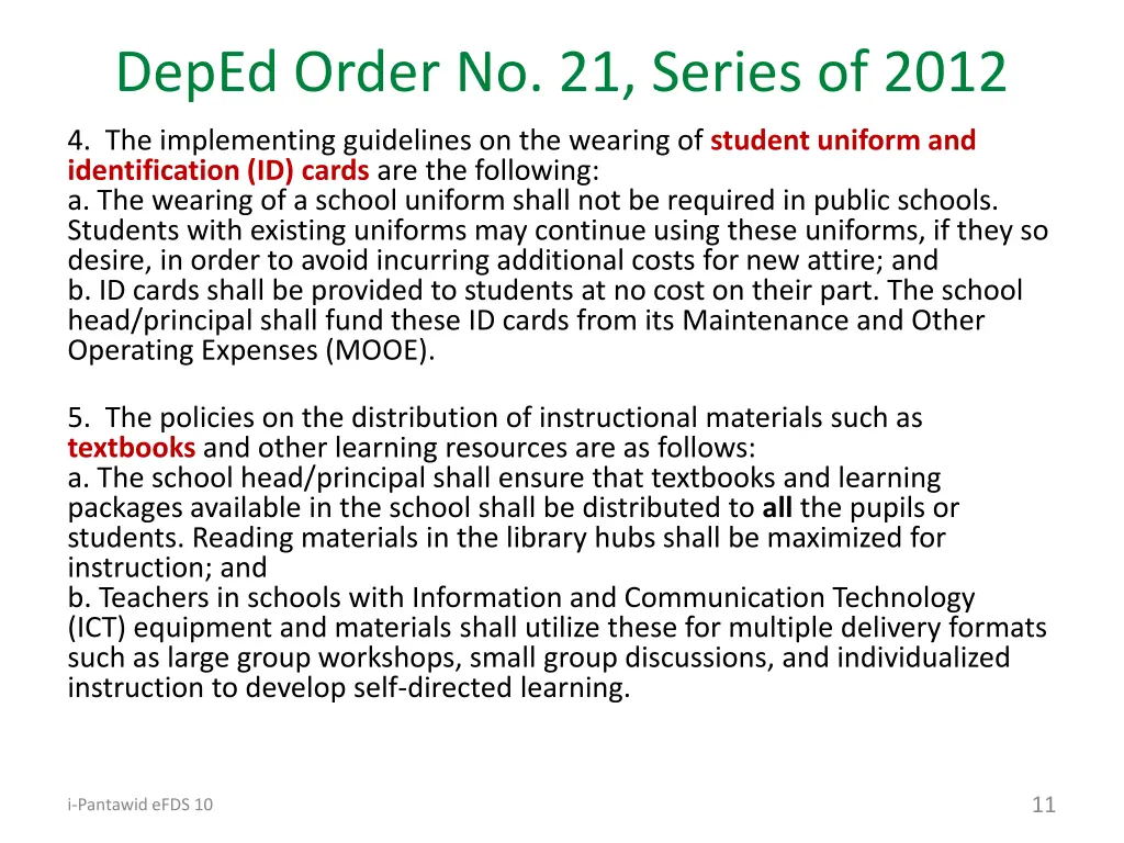 deped order no 21 series of 2012 4