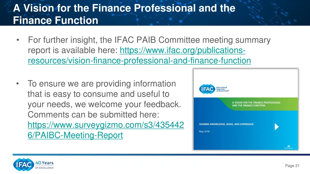 a vision for the finance professional 1