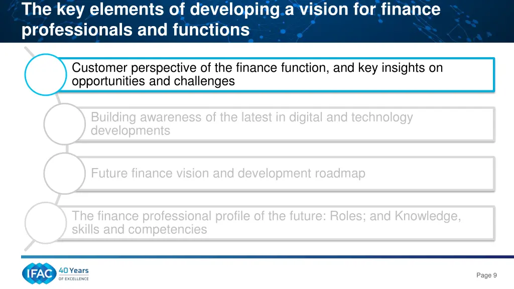 the key elements of developing a vision 1