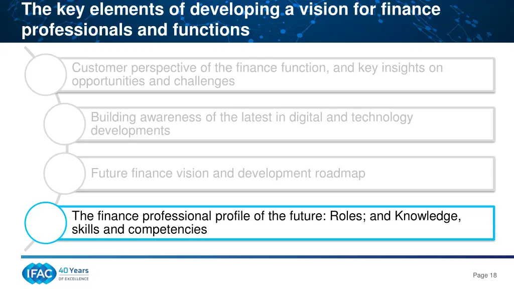 the key elements of developing a vision 4