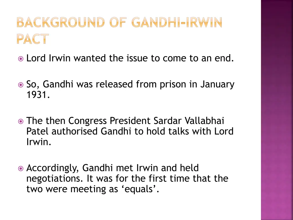 background of gandhi irwin pact 1