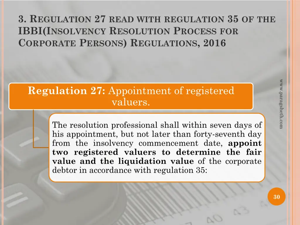 3 r egulation 27 read with regulation