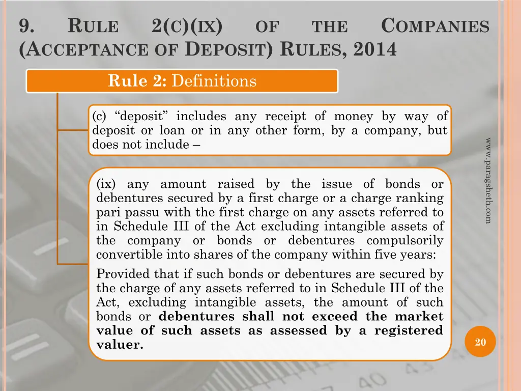 9 a cceptance of d eposit r ules 2014