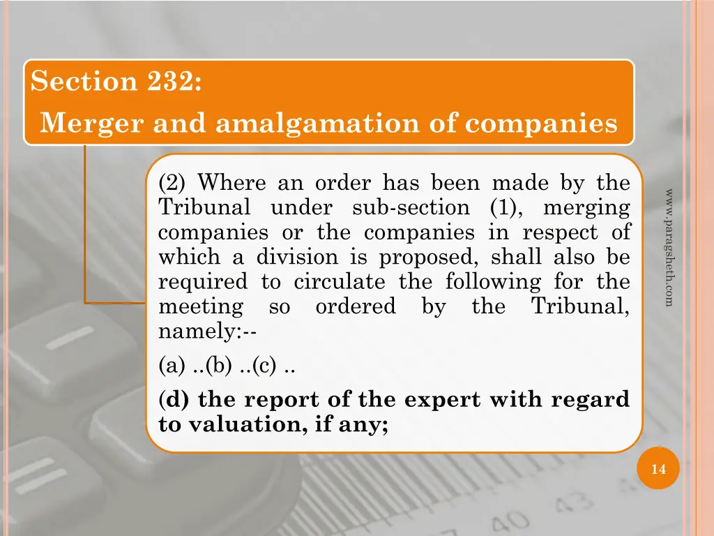 section 232 merger and amalgamation of companies