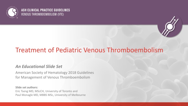 treatment of pediatric venous thromboembolism