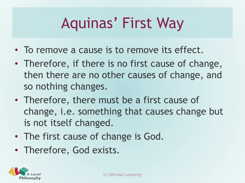 aquinas first way 1