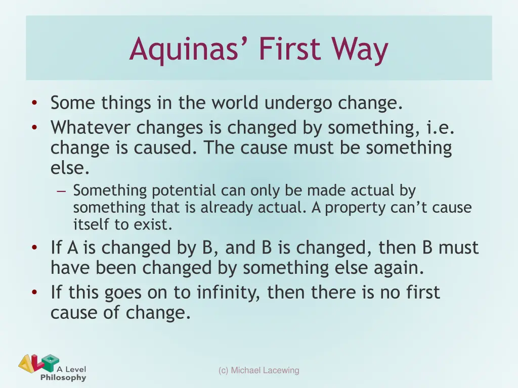 aquinas first way