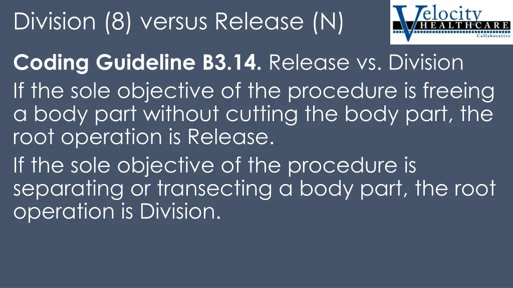 division 8 versus release n