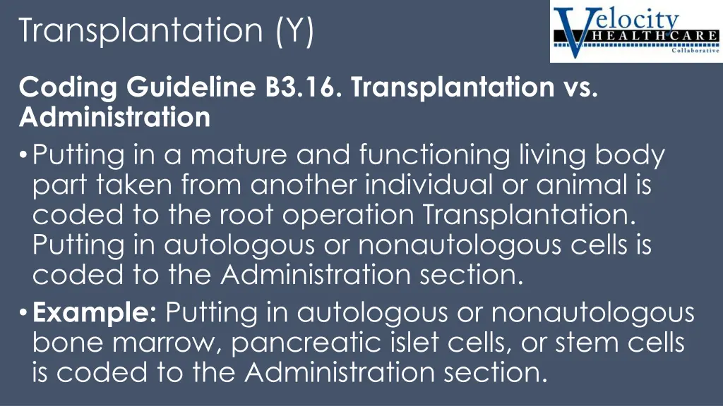 transplantation y 3