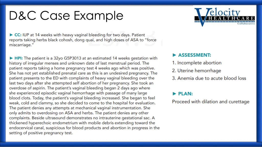 d c case example