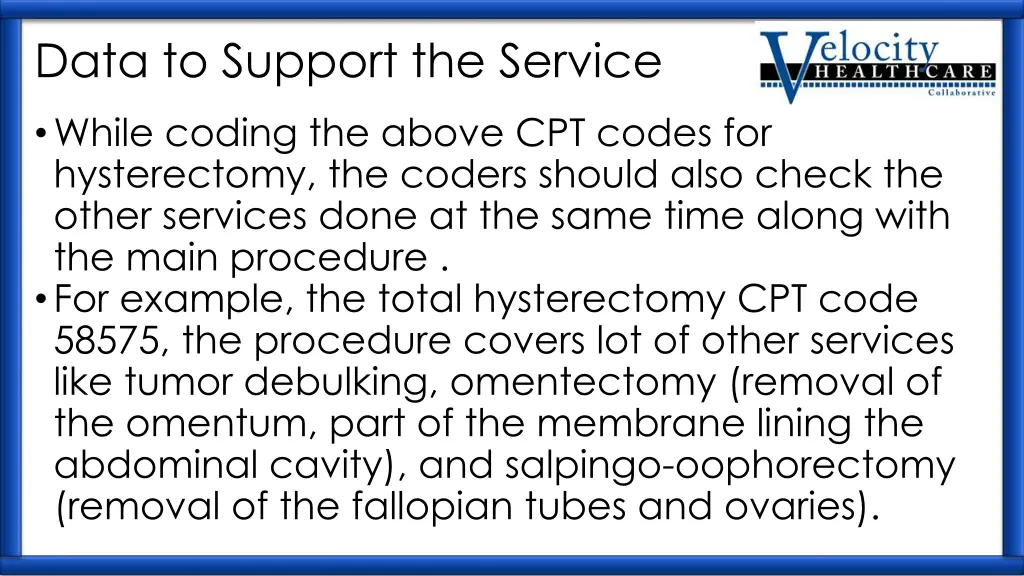 data to support the service 1