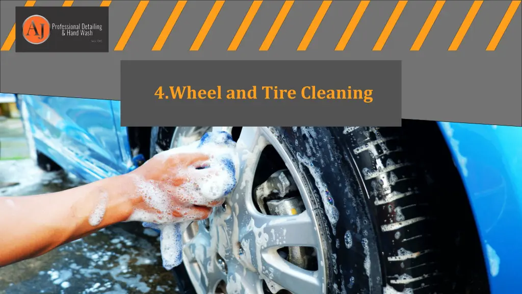 4 wheel and tire cleaning