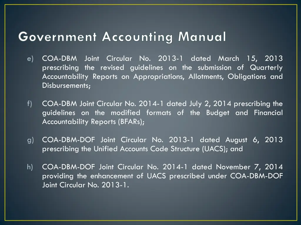 government accounting manual 2