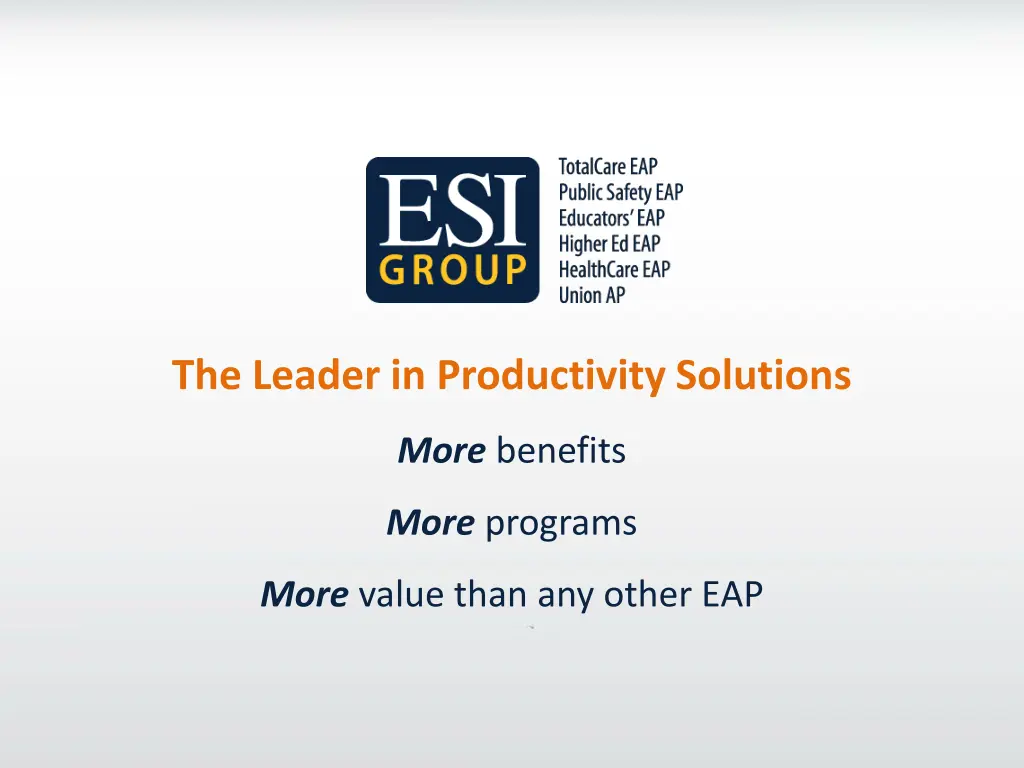 the leader in productivity solutions