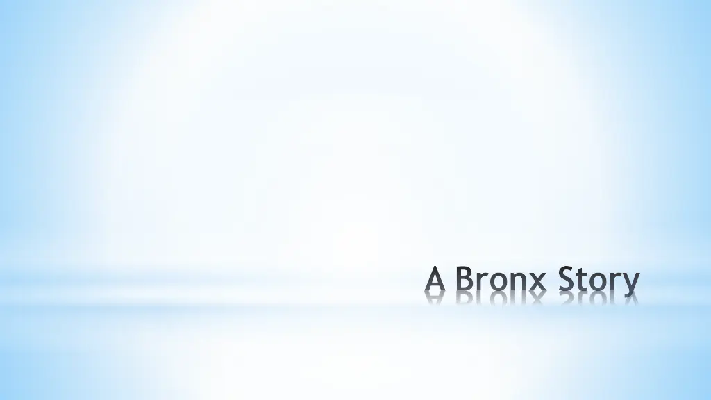 a bronx story