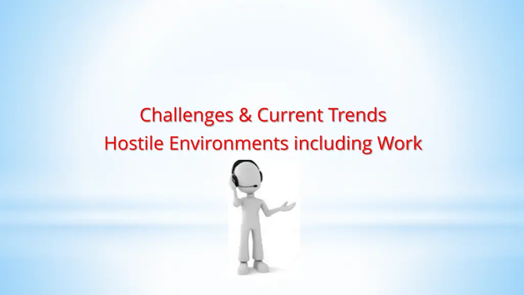 challenges current trends hostile environments