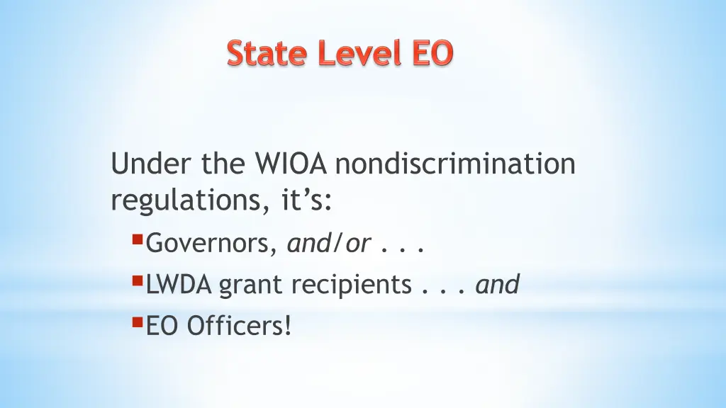 under the wioa nondiscrimination regulations