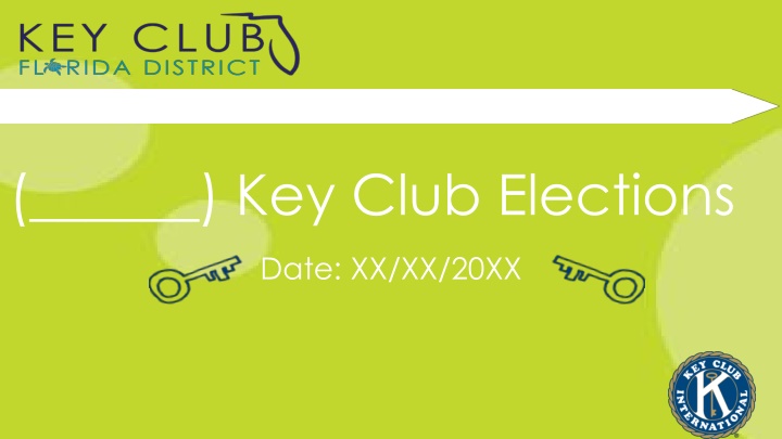 key club elections