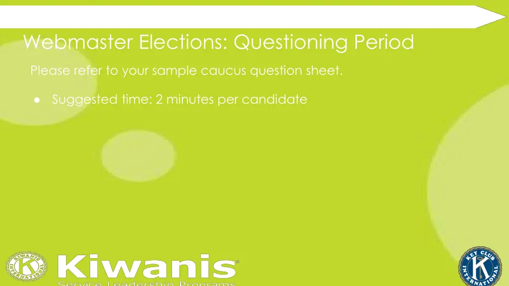 webmaster elections questioning period