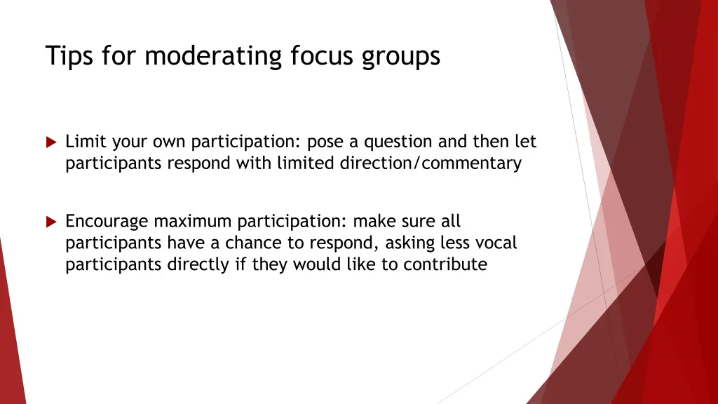 tips for moderating focus groups 1