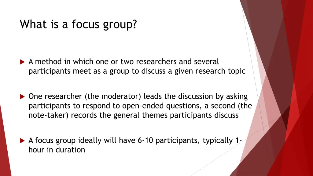 what is a focus group