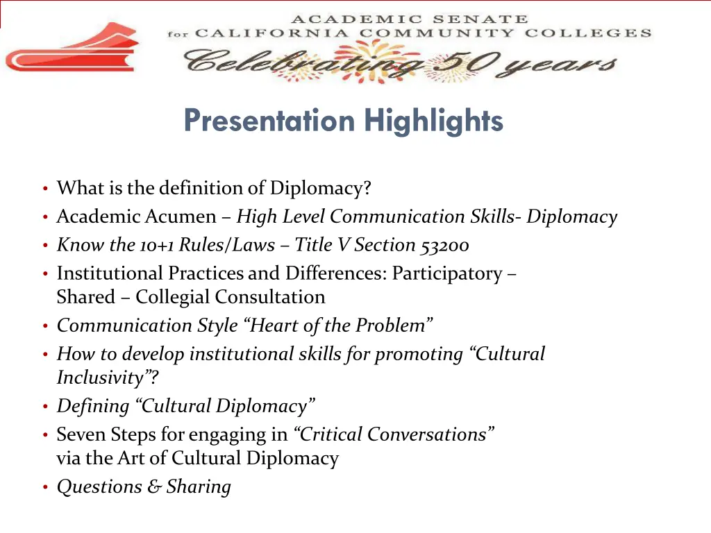 presentation highlights