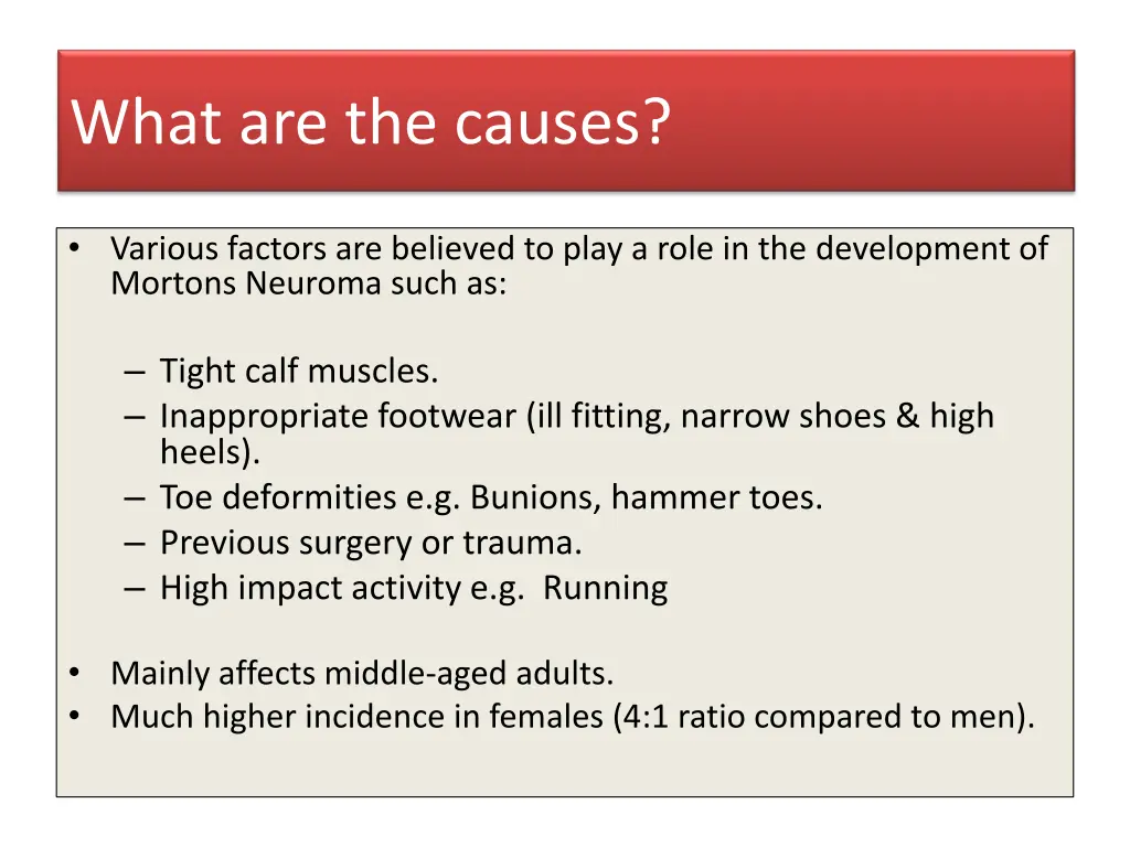 what are the causes what are the causes