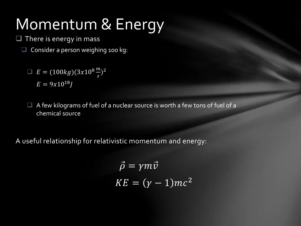 momentum energy 1