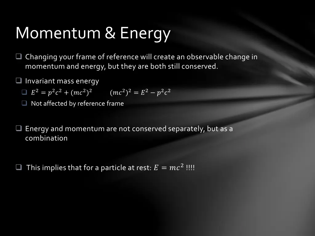 momentum energy