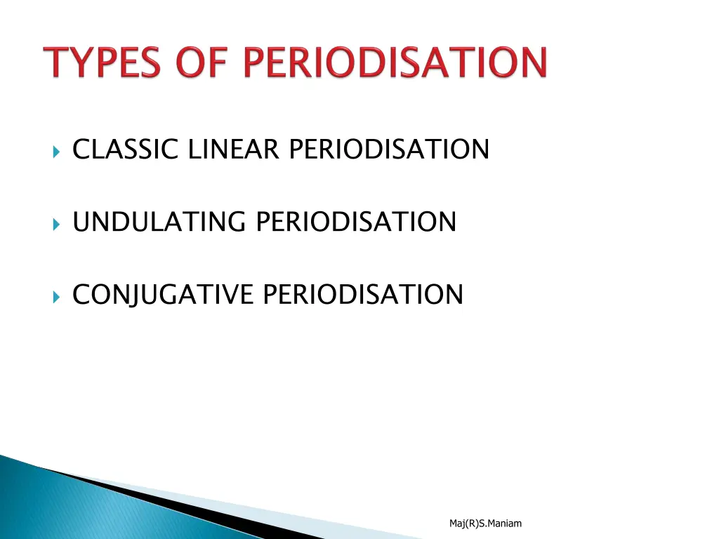 classic linear periodisation