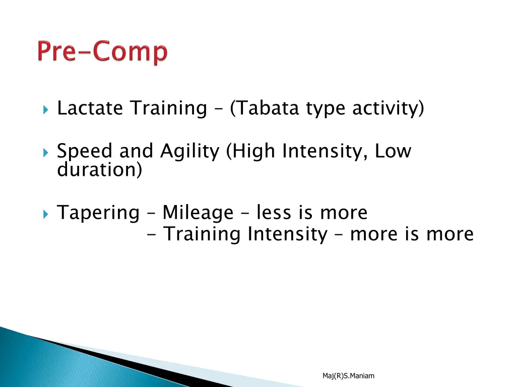 lactate training tabata type activity