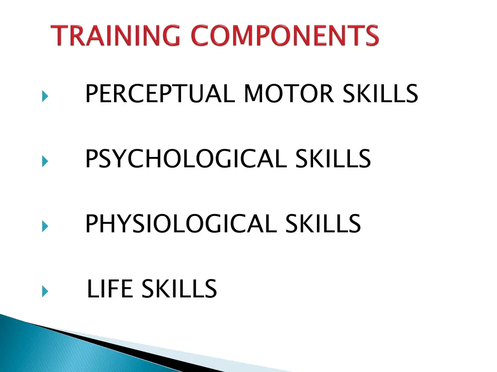 perceptual motor skills