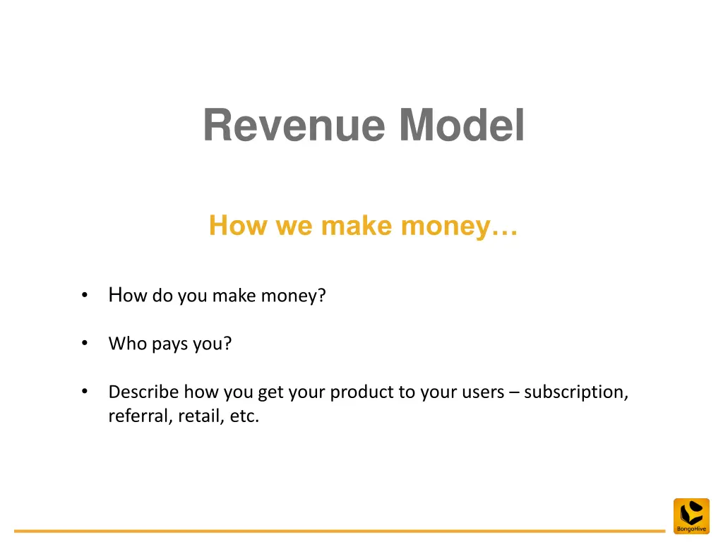 revenue model