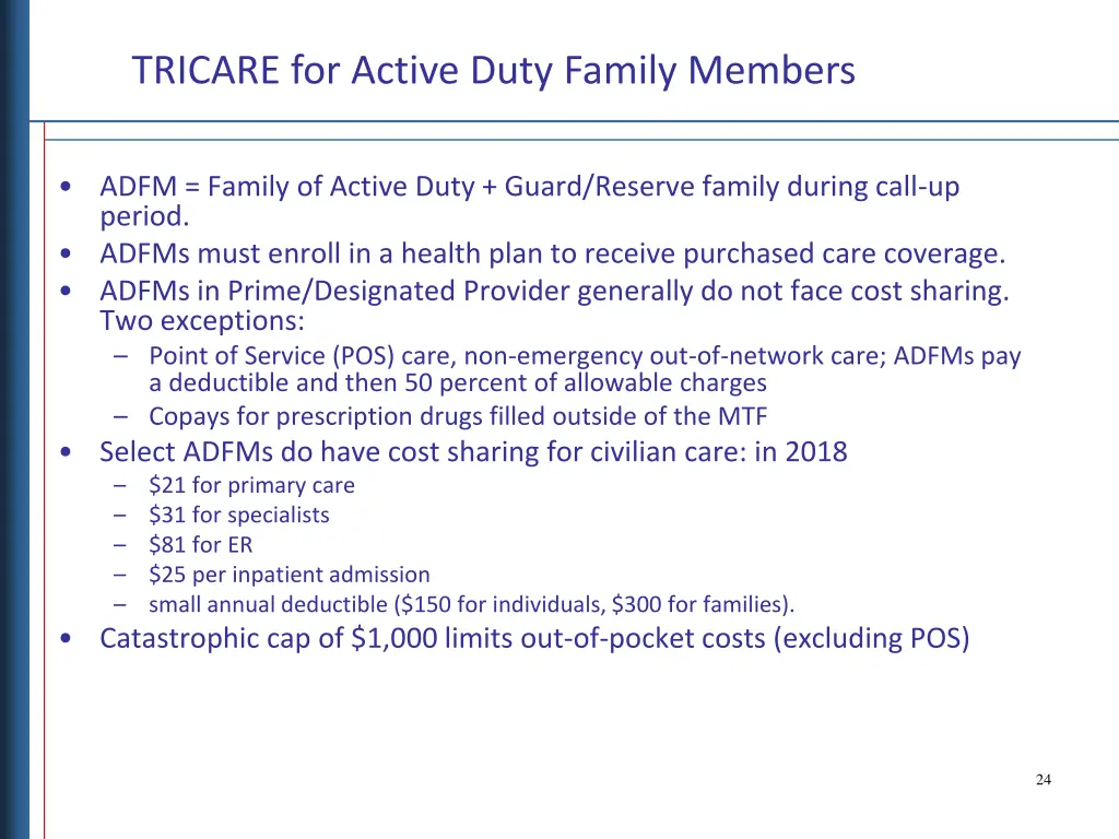 tricare for active duty family members