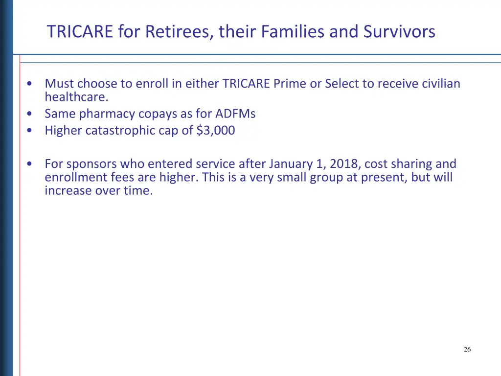 tricare for retirees their families and survivors